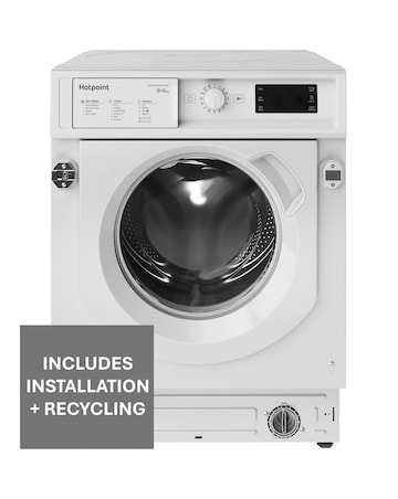 Hotpoint BIWDHG861485UK Integrated 8kg/6kg Washer Dryer + Installation