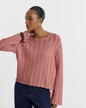 JdY Ophelia L/S Boat Neck Pull Over Knit