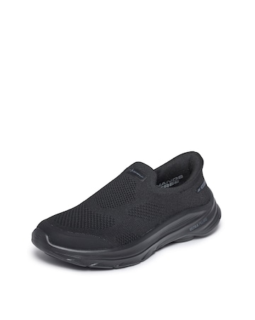 Skechers Black Slip In Go Walk 8 Nova Trainers - Wide Fit (E)