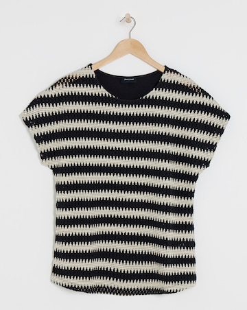 Pure Cotton Mono Open Stitch T-Shirt