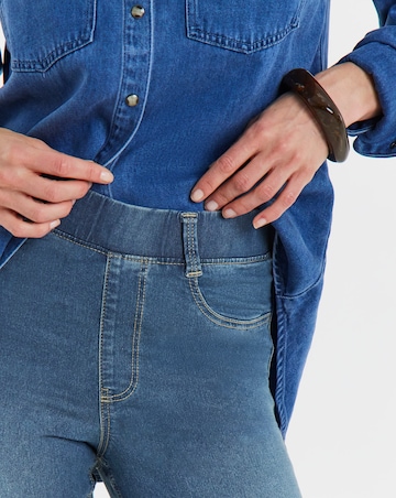 Mid Blue Stretch Skinny Jeggings