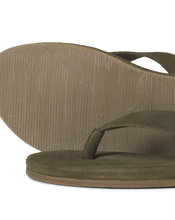 Jack & Jones Suede Flip Flop - Olive