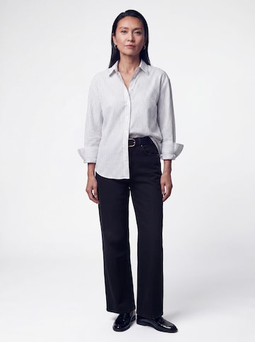 Washed Black Authentic Wide Leg Jeans