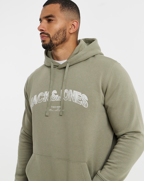 Jack & Jones Avery Sweat Hoodie - Light Khaki