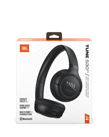 JBL Tune 530BT On-Ear Bluetooth Pure Bass Wireless Headphones - Black