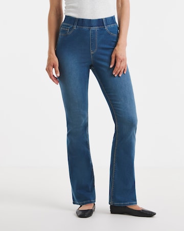 Mid Blue Stretch Bootcut Jeggings