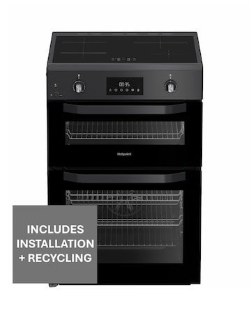 Hotpoint HDE6IDC2SA 60cm Electric Double Cooker with Induction Hob Install