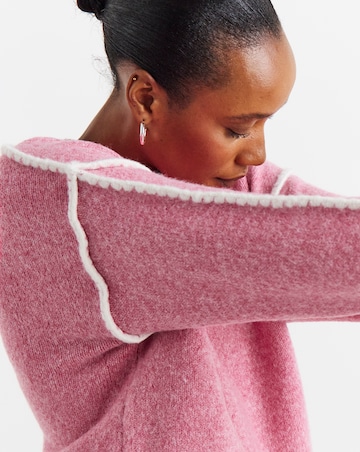 Contrast Whipstitch Jumper