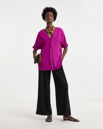 Textured Crinkle Tunic Top