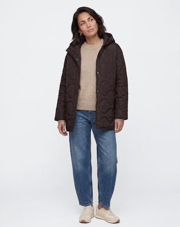 Chocolate Short Quilted Jacket