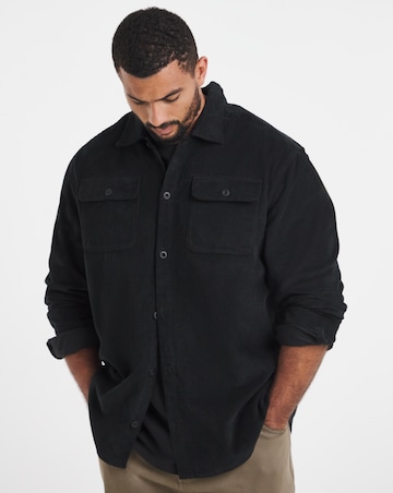 Jack & Jones Regent Cord Overshirt - Black
