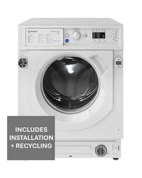 Indesit BIWMIL81485UK Intergrated 8kg Washing Machine + Installation