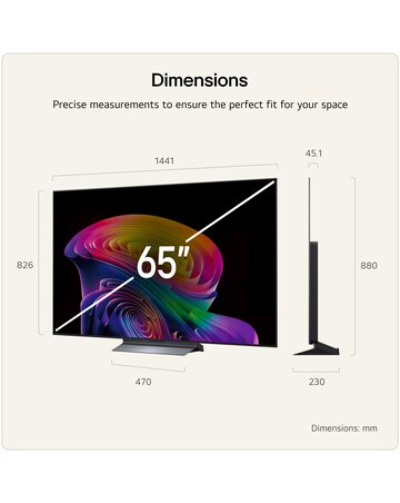 LG OLED65C66LB 65in OLED Evo AI 4K Smart TV