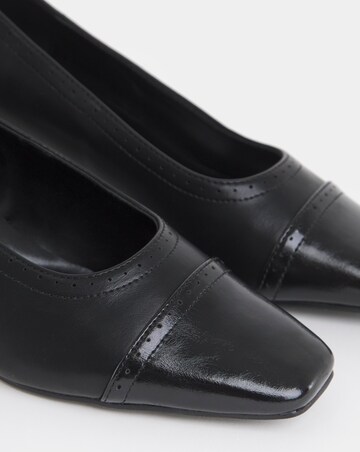 Autumn Flared Block Heel Court Shoes - Extra Wide Fit (EEE)
