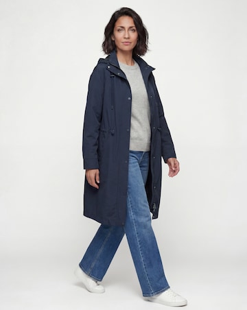 Navy Shower Resistant Raincoat