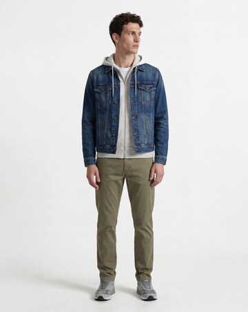 Full Zip Hoodie Long Length- Grey Marl