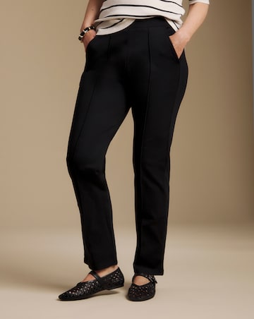 Slimma Black Comfort Fit Straight Leg Trouser Regular
