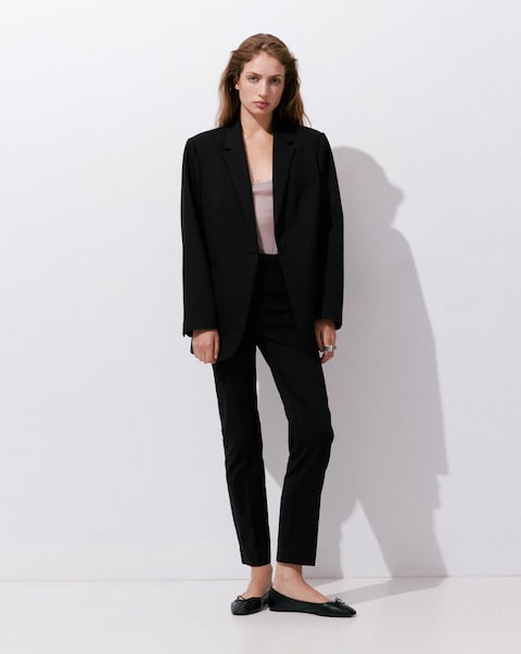 Mango Straight Cut Crop Trouser