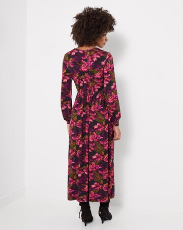 Joe Browns Lovely Lily Print Long Sleeve Jersey Midi Dress