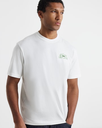 Lacoste Short Sleeve Back Graphic T-Shirt - White