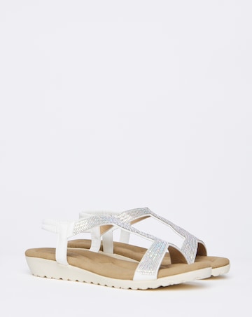 Peace Diamante Comfort Sandal - Wide Fit (E)