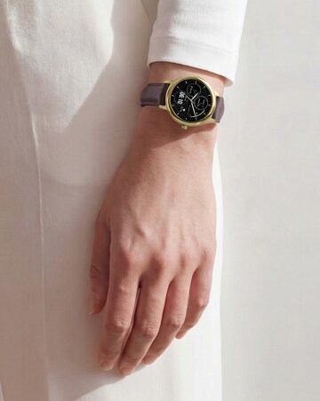Radley Series 59 AMOLED Leather Strap Smart Watch - Dark Cherry