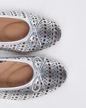 Hope Laser Cut Ballerinas - Wide Fit (E)