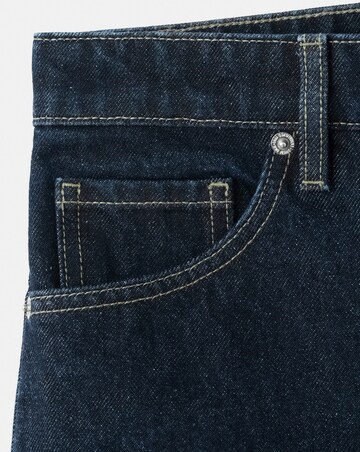 Mango Straight Mid-Rise Denim Shorts
