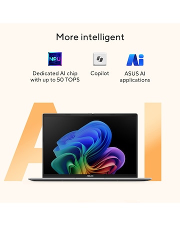 ASUS Vivobook 14 Copilot+ Laptop - 14in AMD Ryzen AI 5 16GB 512GB - Quiet Blue