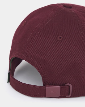 Lacoste Classic Cotton Twill Cap - Burgundy