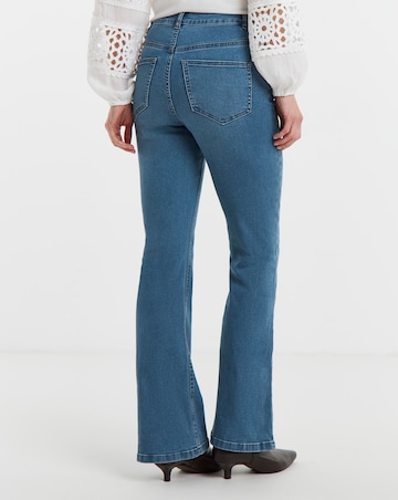 Mid Blue High Waist Super Soft Bootcut Jean