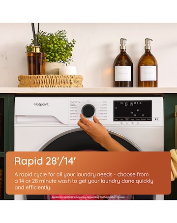 Hotpoint Anti Stain 9+6kg- White + Installation