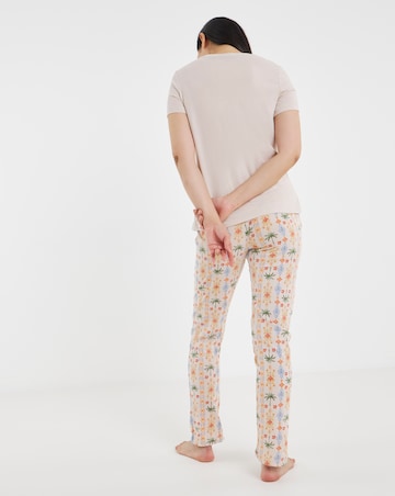 JD Williams (2 Pack) Value Pyjama Sets Palm Print
