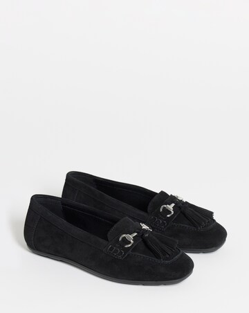 Heavenly Soles Prague Suede Diving Moccasin - Extra Wide Fit (EEE)
