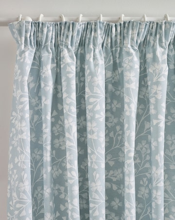 Catherine Lansfield Brooke Floral Pencil Pleat Curtains