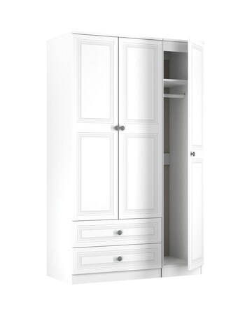 Richmond Triple Wardrobe with 2 Drawers