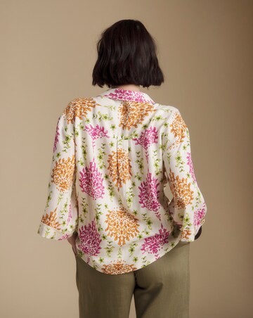 Julipa Longline Mix Linen Blouse