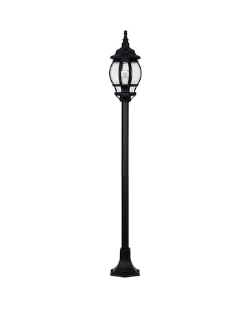 ValueLights Windsor Black Outdoor IP44 Wired Lamp Post Light - Bulb Included