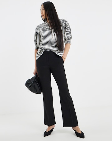 Black Tailored Bootcut Trousers