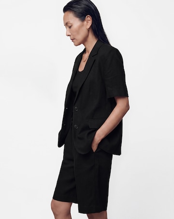 Anthology Linen Mix Half Sleeve Blazer