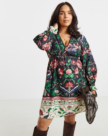 Simply Be Border Print Skater Dress