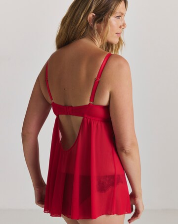 Figleaves Intense Open Babydoll - Red