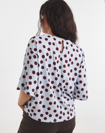 Simply Be Printed Waffle Kimono T-Shirt