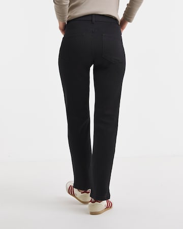 24/7 Black Straight Leg Jeans