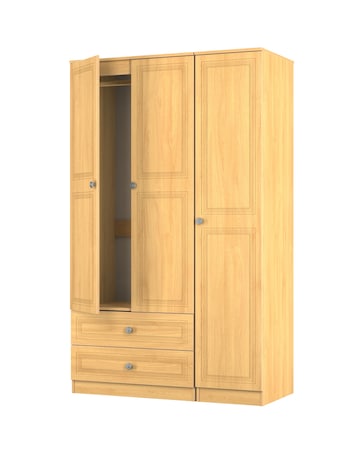 Richmond Triple Wardrobe with 2 Drawers