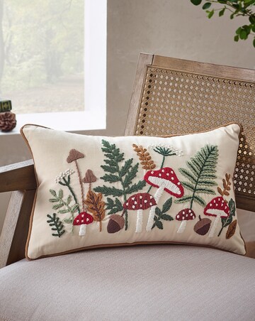 Catherine Lansfield Embroidery Woodland Cushion