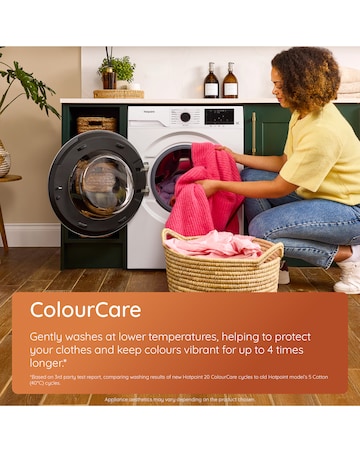 Hotpoint Anti Stain 8+6kg- White + Installation