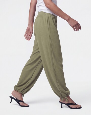 Textured Jersey Balloon Trousers
