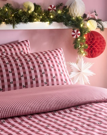 Fusion Holly Gingham Duvet Cover Set