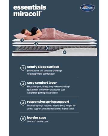 Silentnight Miracoil Flat Top Mattress